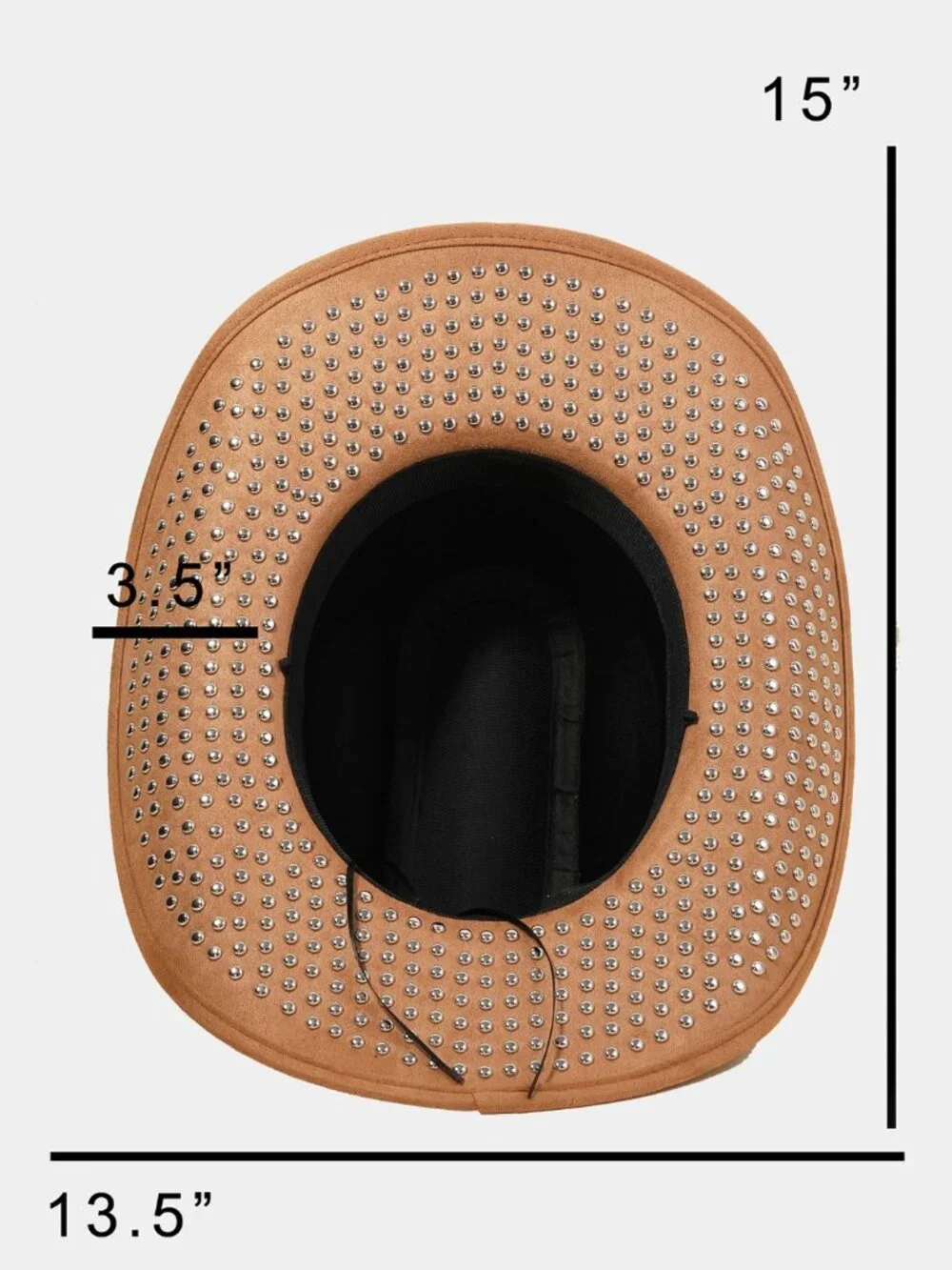 Super Stylish Studded Brim Cowboy Hat